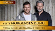 Andreas Kuhlage und Jens Hardeland von N-JOY  (NDR) © NDR / Christian Spielmann Foto: NDR